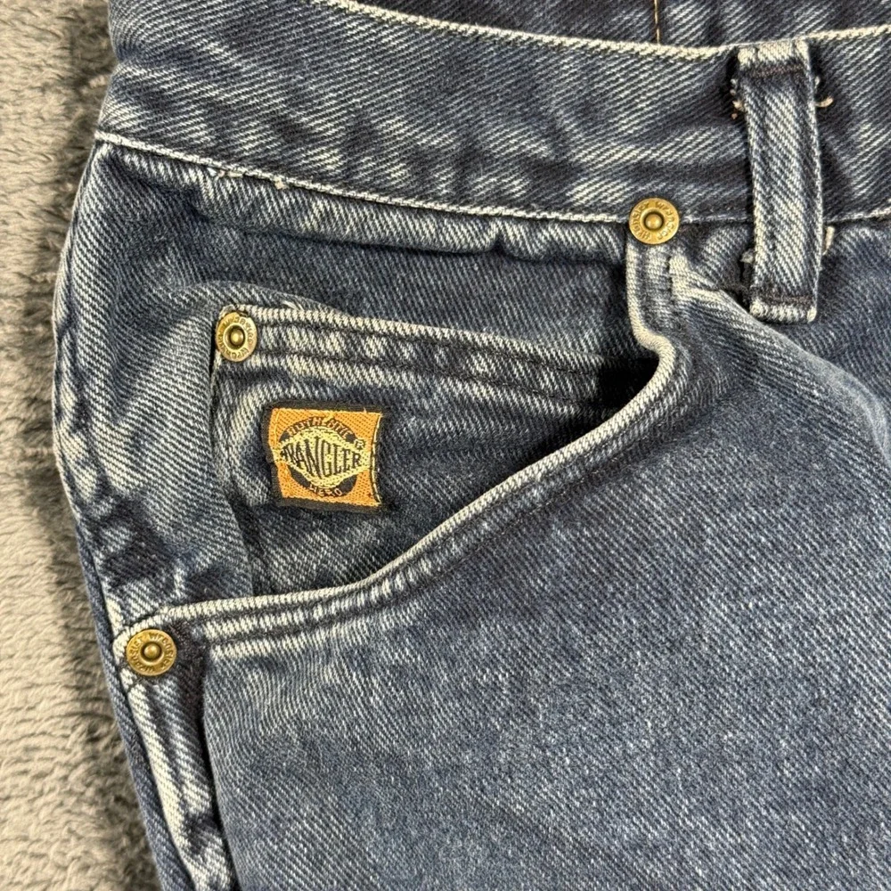 Wrangler‎ Hero Jeans Mens 31x32 Dark Wash Straight Leg Denim Blue